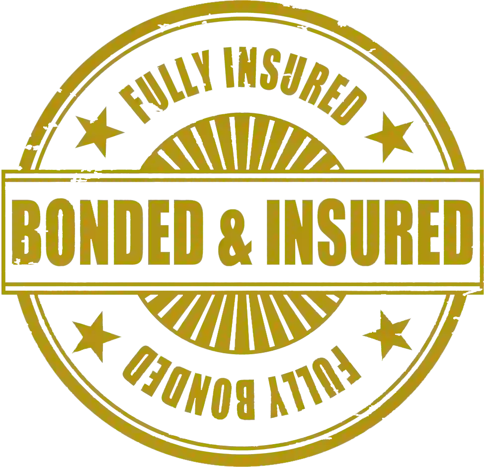 We are fully bonded and insured