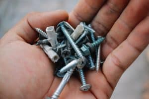 inserting screws in stucco